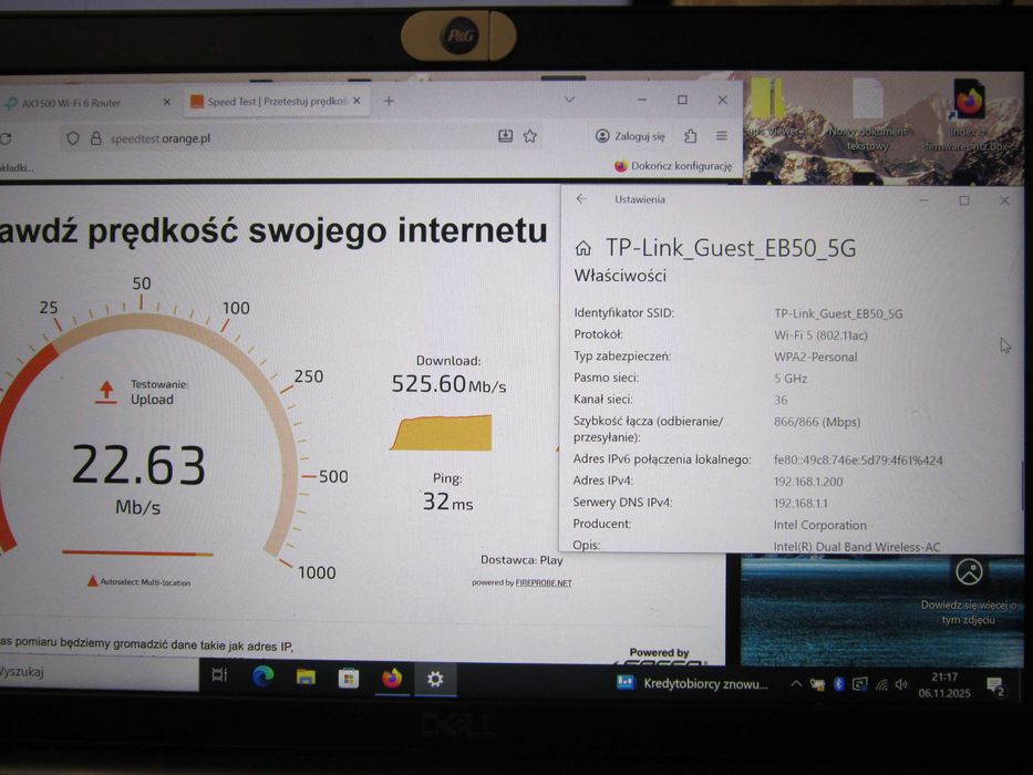 Router tp-link Archer AX10 AX1500 WiFi-6
