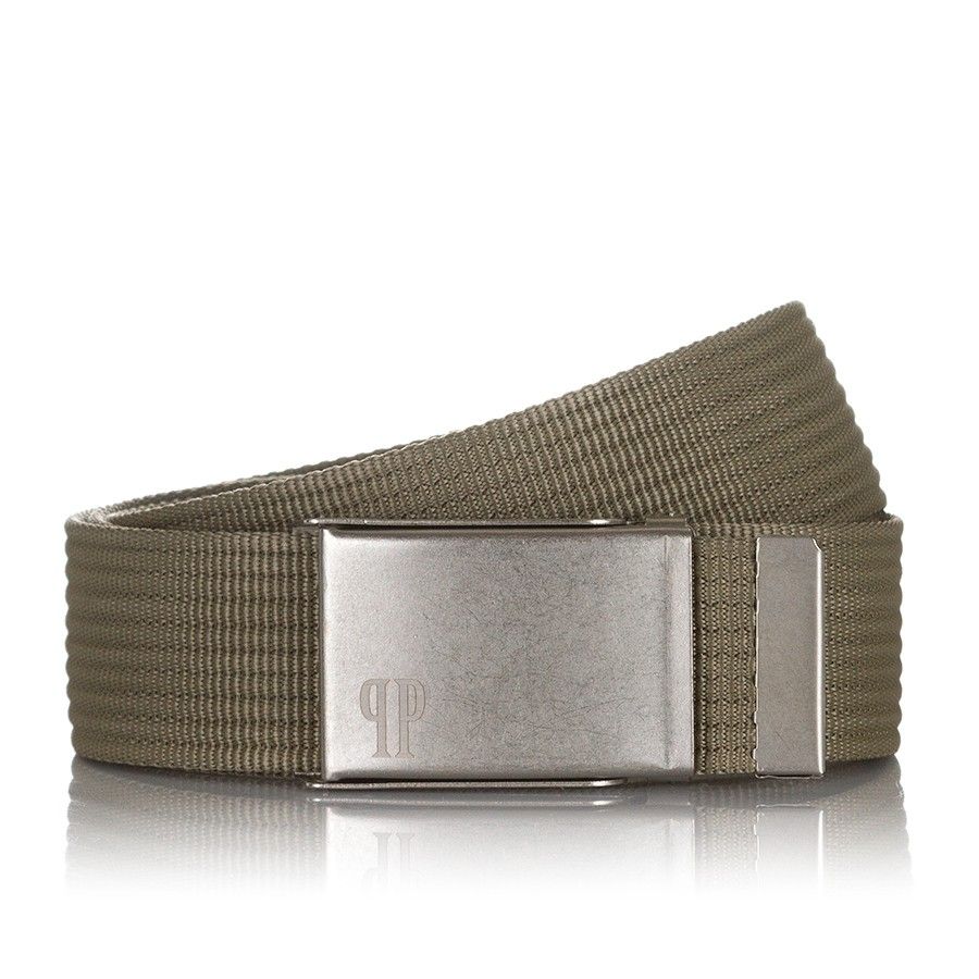 pasek męski parciany khaki paolo peruzzi pw-19-95 cm