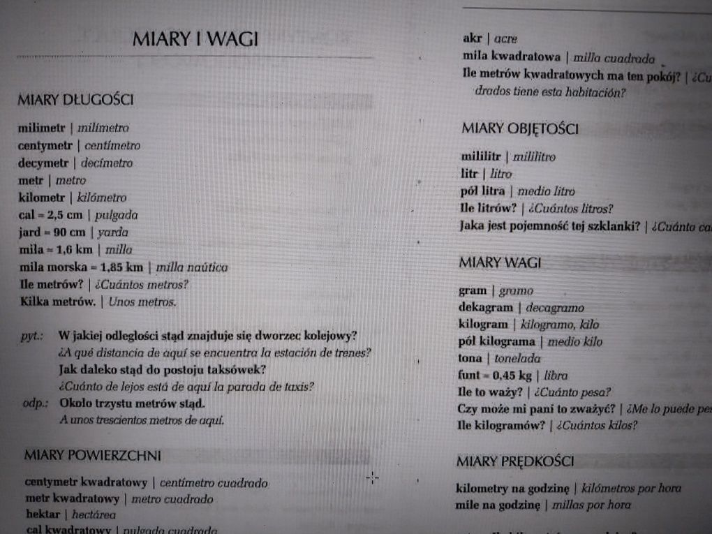 Język hiszpański - notatki w pdf