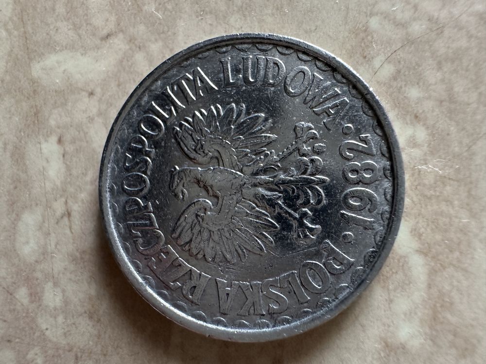 1 zł 1982 moneta prl stan bdb