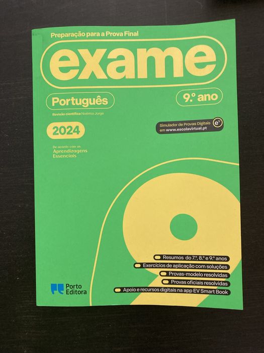 Livro Exames portugues 9°ano
