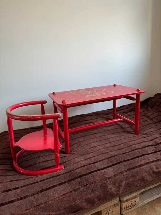 Stolik i krzesełko Karin Mobring "Anna" Ikea lata 60 - vintage design