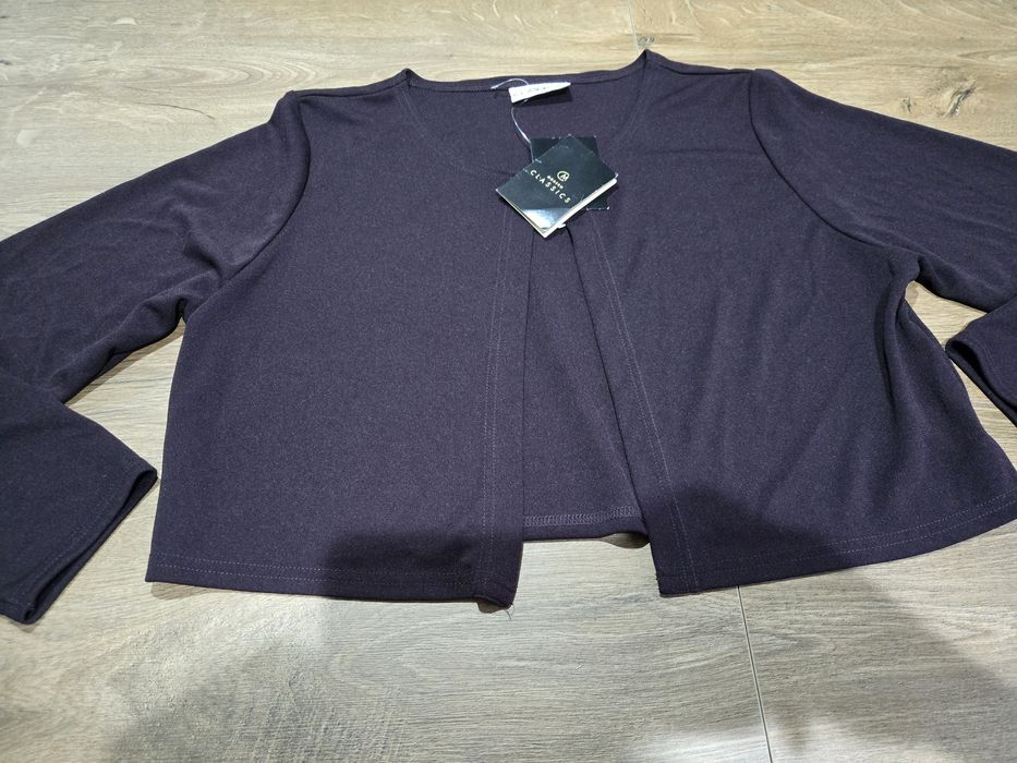 Bolerko nie wymaga prasowania ciemna śliwka eur46 uk20