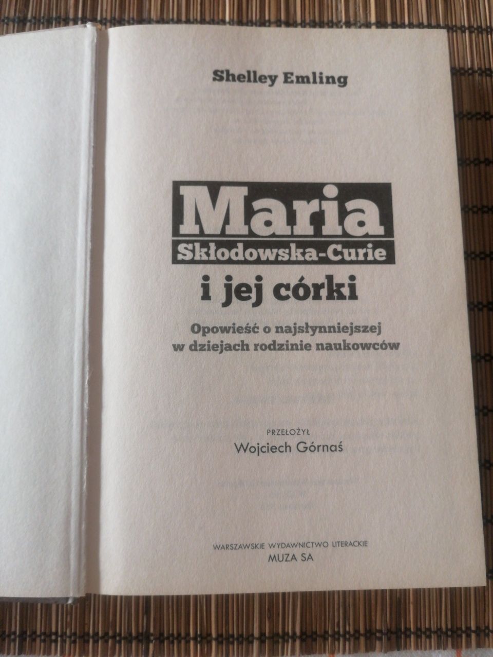 Biografia Maria Skłodowska Curie TWARDA OPRAWA