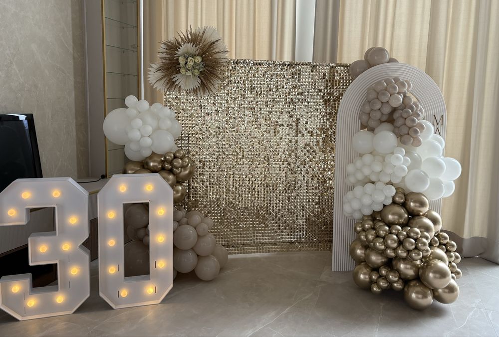 Dekoracje balonowe , ścianki , dekoracje stołu, balony z helem