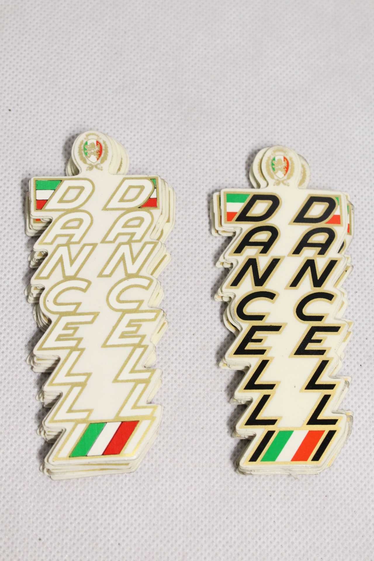 naklejka DANCELLI retro damska kolarzówka eroica ITALY na rurę podsiod