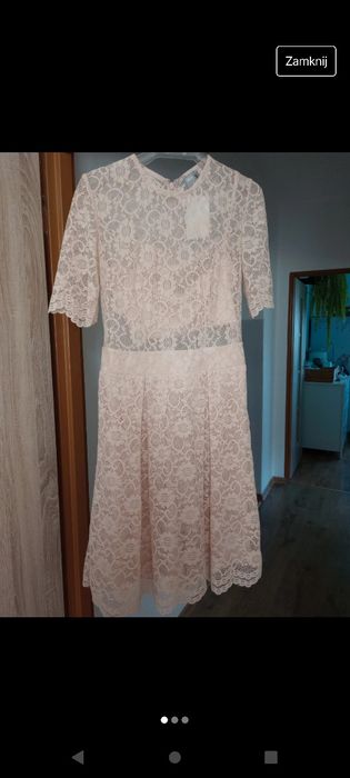 Sukienka koronkowa asos rozm.40