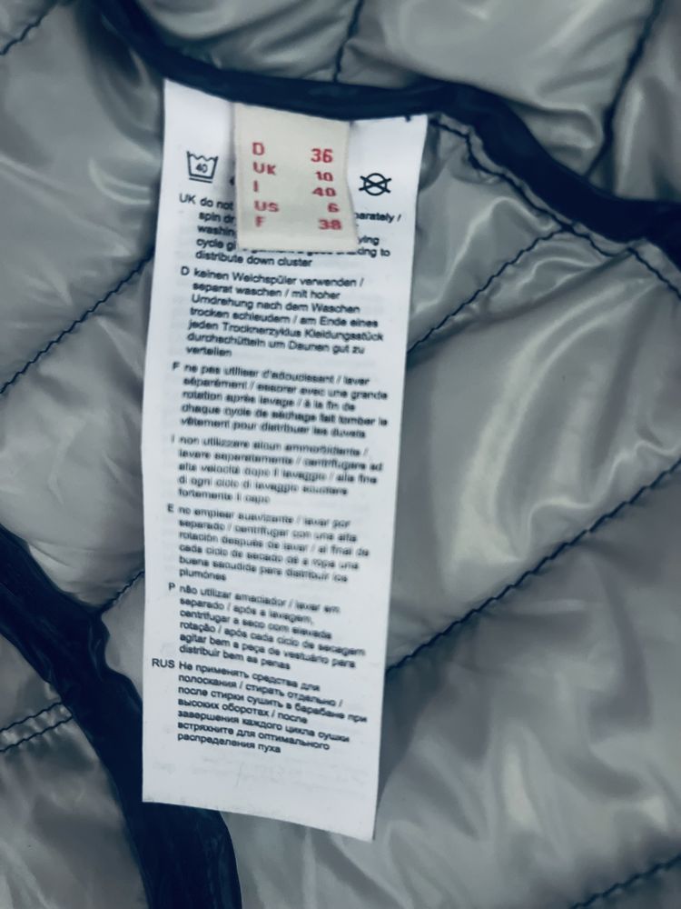 Kamizelka puchowa granatowa S 36 damska Esprit puch naturalny 99