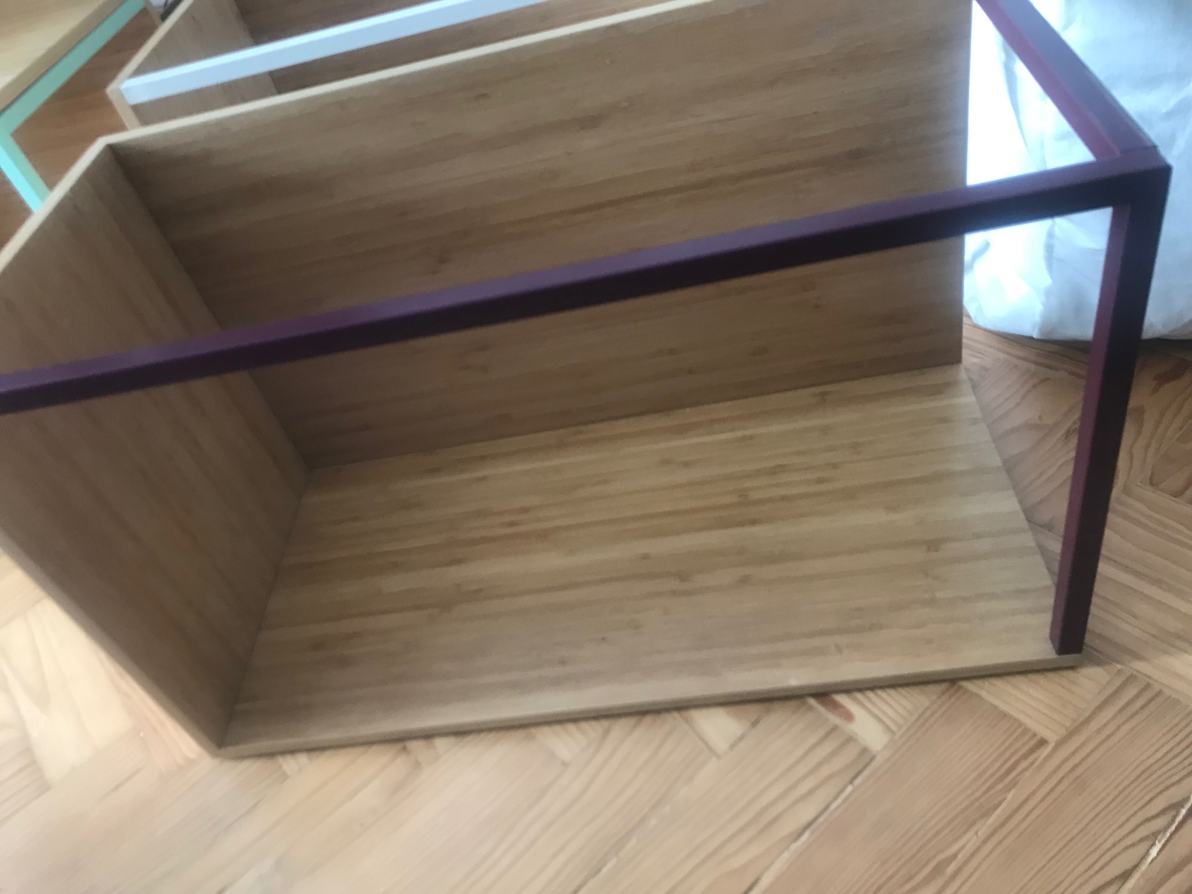 Estante modular madeira e metal