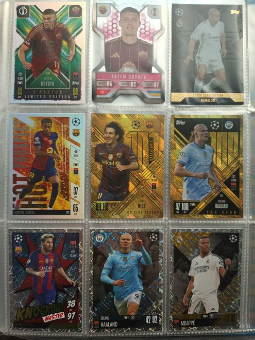Topps UEFA Champions 2024/2025. Match Attax Extra карточки..