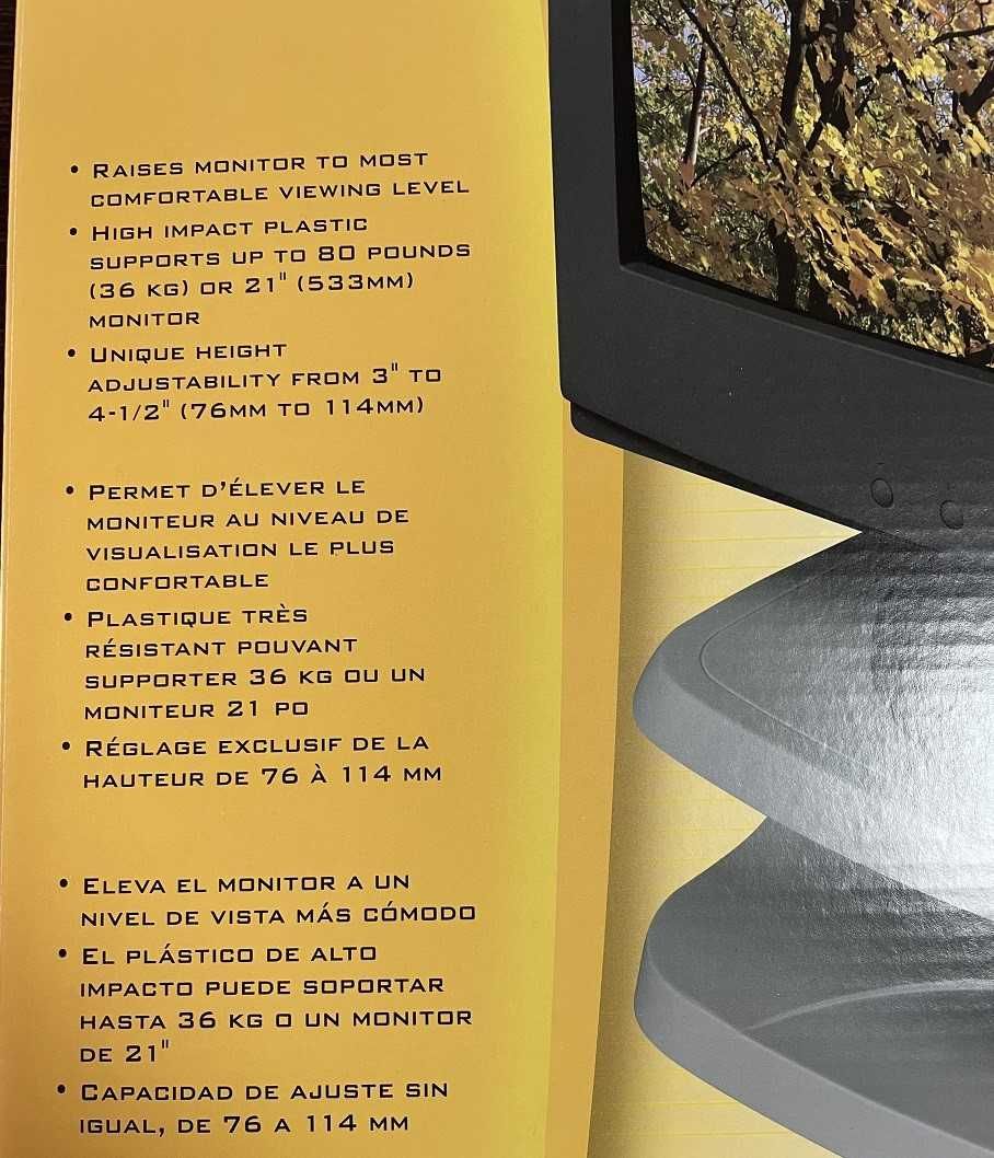 Suporte para Monitor da Fellowes - novo a estrear