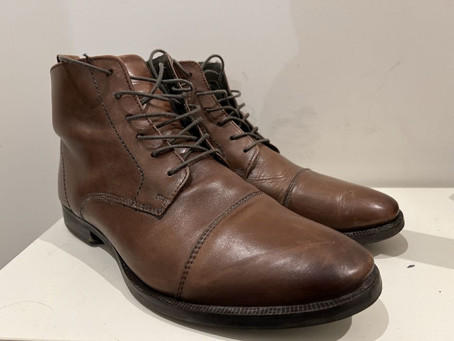 Reserved - Skórzane buty, trzewiki męskie w rozmiarze 42