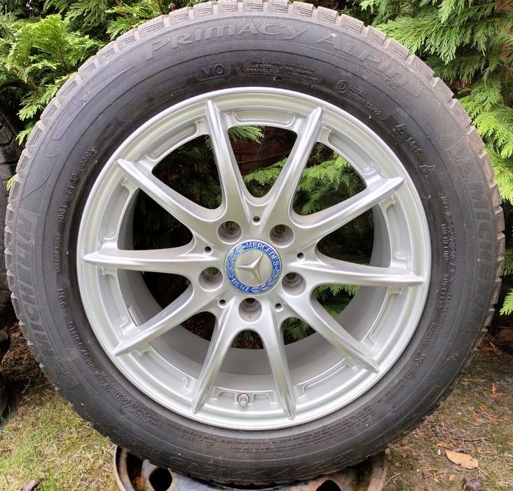 Felgi oryginał Mercedes E klasa W212 7,5Jx16 ET45 Opony Zima 225/55R16
