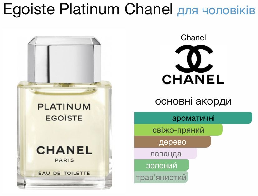 Chanel Platinum Egoiste набір