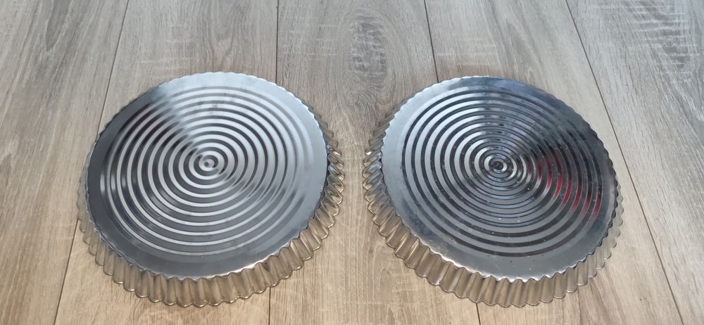 Forma do pizzy tarty blacha okrągła 27,5cm zestaw 2 sztuki