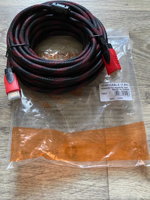 Кабель HDMI-HDMI 10 метрів в обмотці клас 1,4V