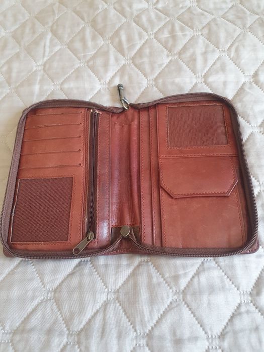 Saszetka skóra męska etui na dokumenty i telefon