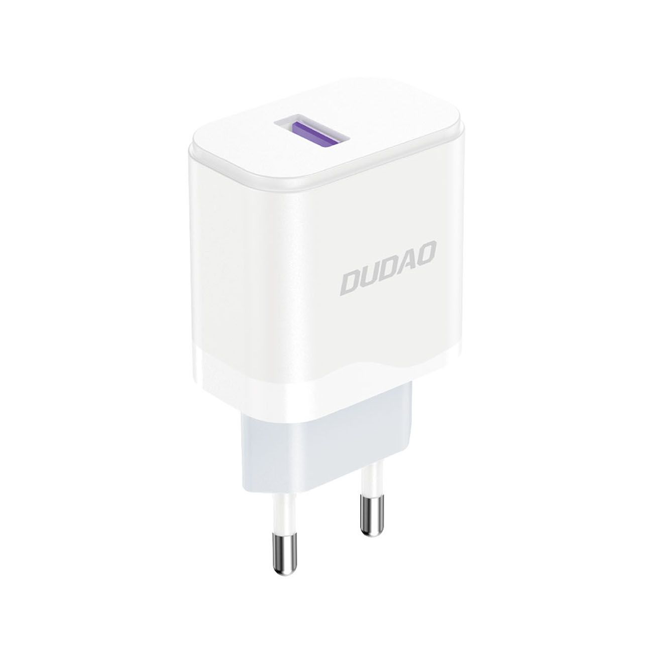 ładowarka sieciowa usb-a 18w z kablem usb-a - usb-c biała
