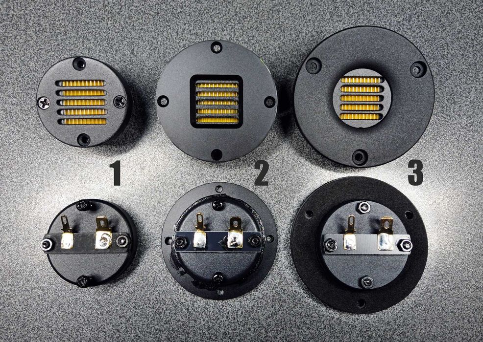 Динамики ВЧ твитеры 20-80Вт парами: ленточные Хейла шелковые купольные