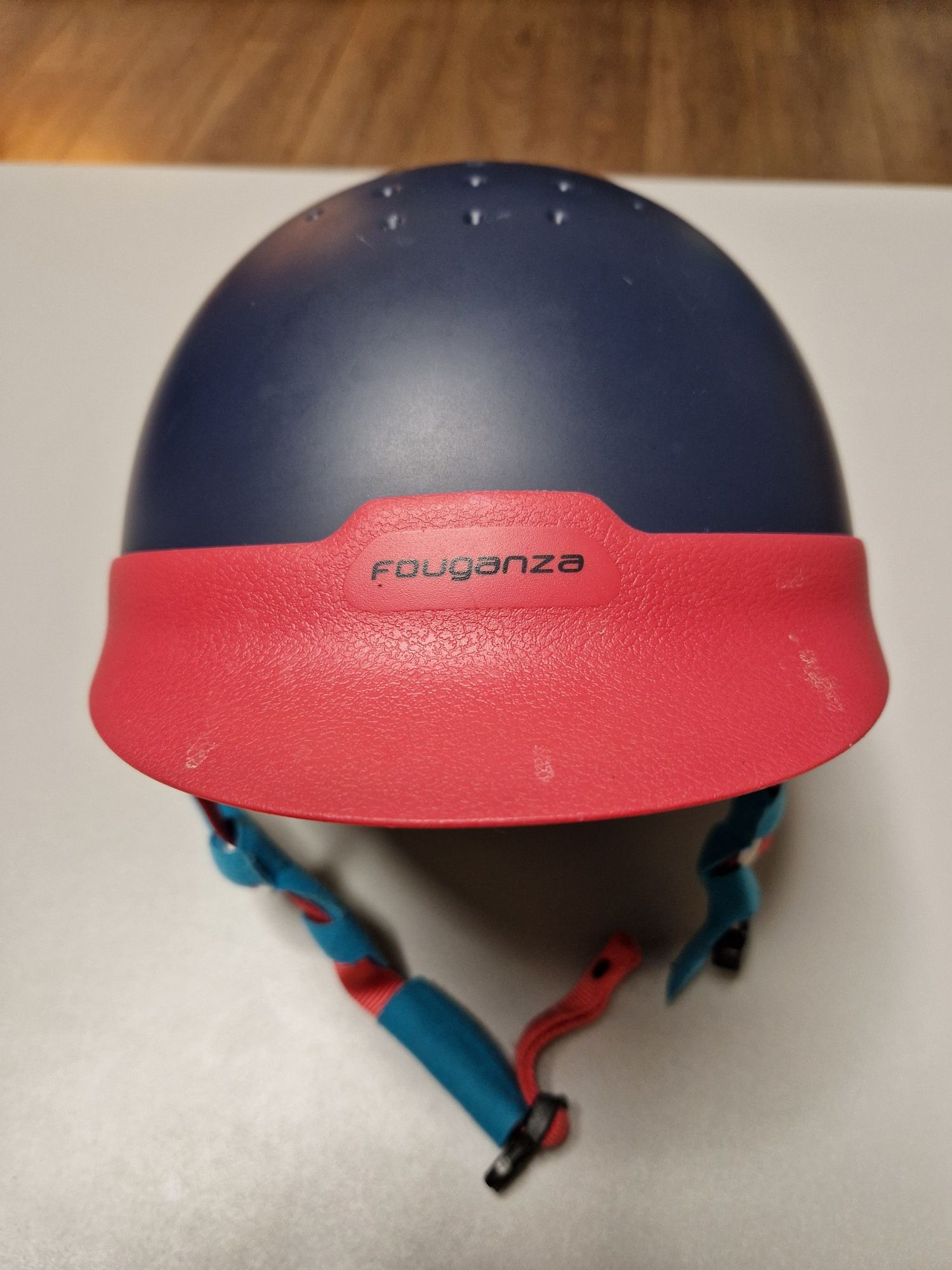 Kask jeździecki rozm. S 52-55 cm, Fouganza, toczek do jazdy konnej