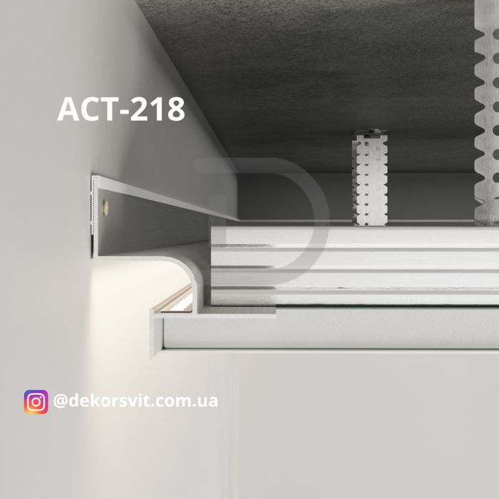 Тіньовий профіль з підсвіткою 18 мм. Теневой профиль. Теневой шов