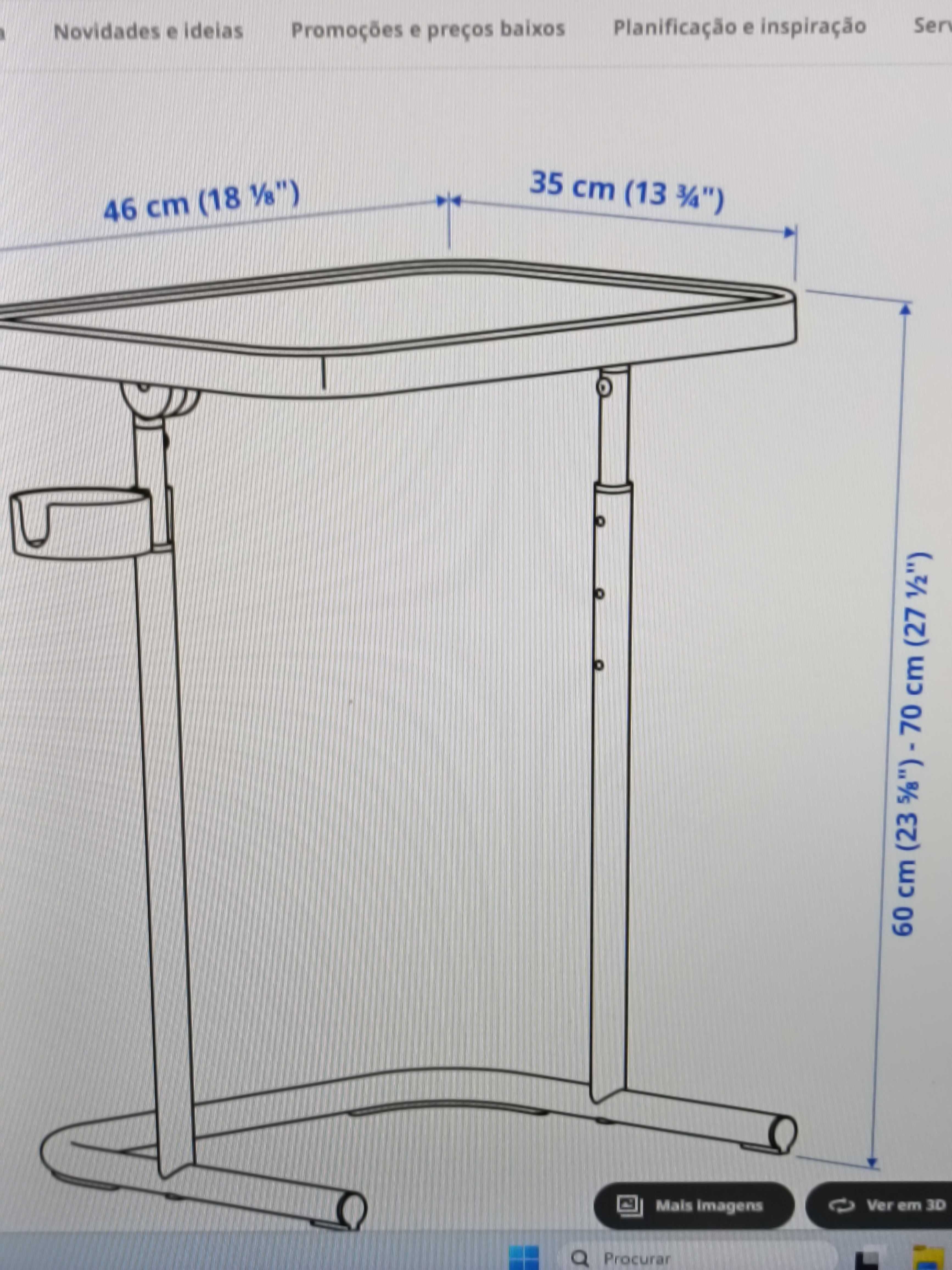 Mesa suporte IKEA embalado