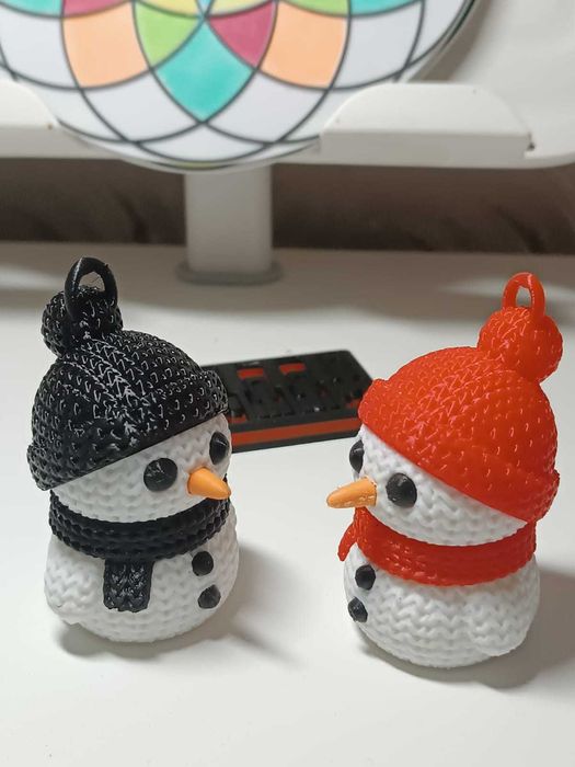 Іграшка на ялинку Сніговички (набор 4 шт+ 6 сніжинок), игрушка на ёлку