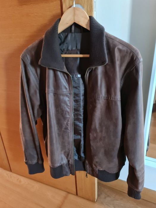 Casaco pele M (castanho) - pele
