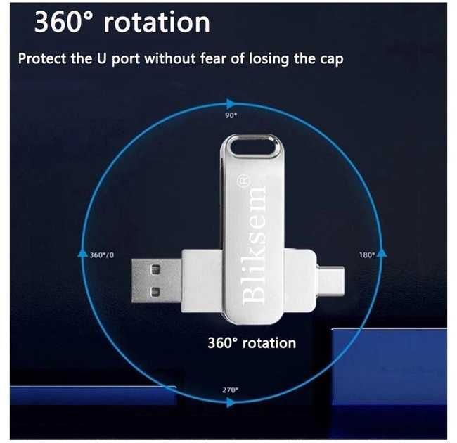 Флеш накоплювач Bliksem 64 Гб 3в1 (USB 2.0 + Type-C + USB micro