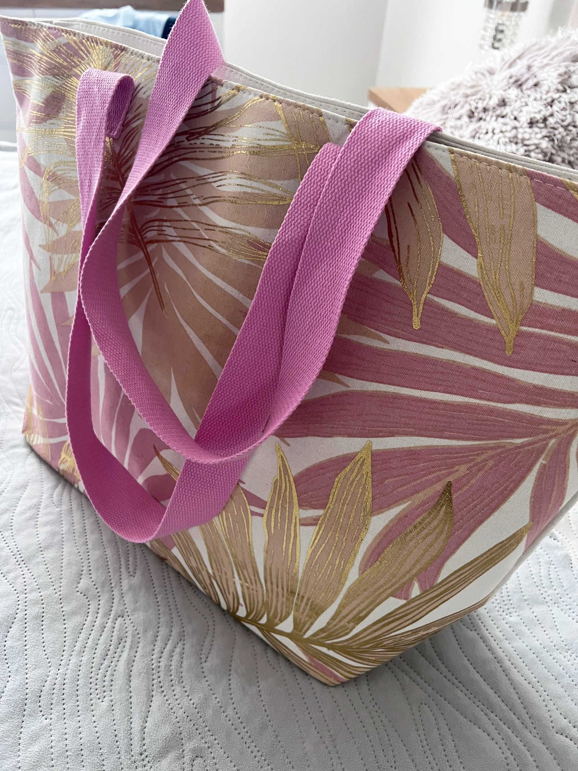 Plażowa torba na plażę kuferek shopper torebka