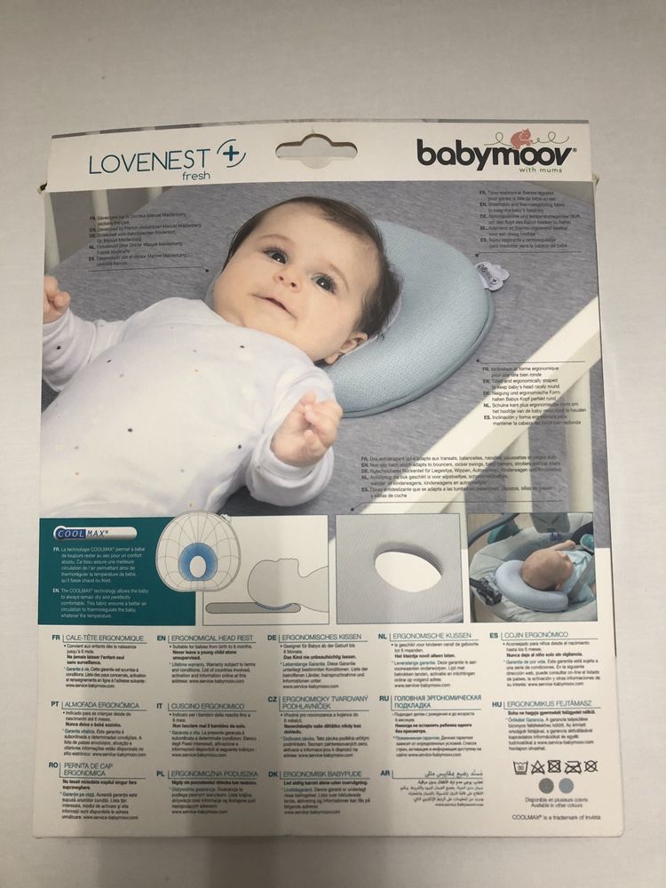 Almofada bebé da babymoov prevenção plagiocefalia