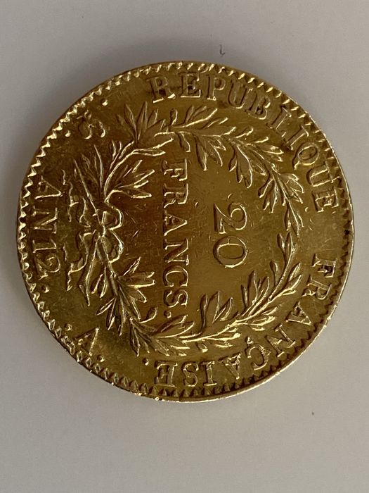 20 Franków Francja 1803r złoto