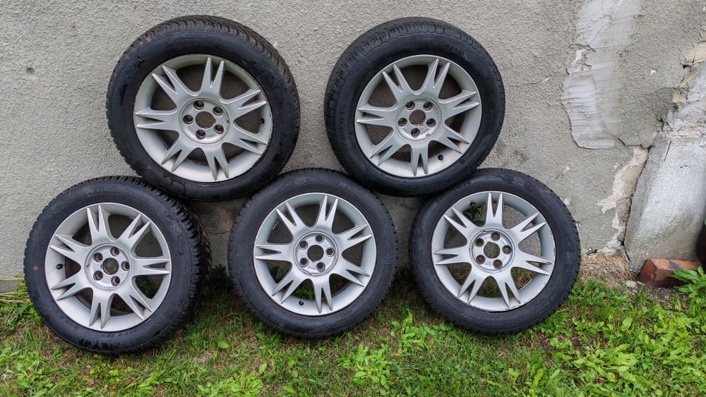 Felgi aluminiowe 15" 5x100 ET49 z oponami Nexen 195/55R15 Seat Ibiza V