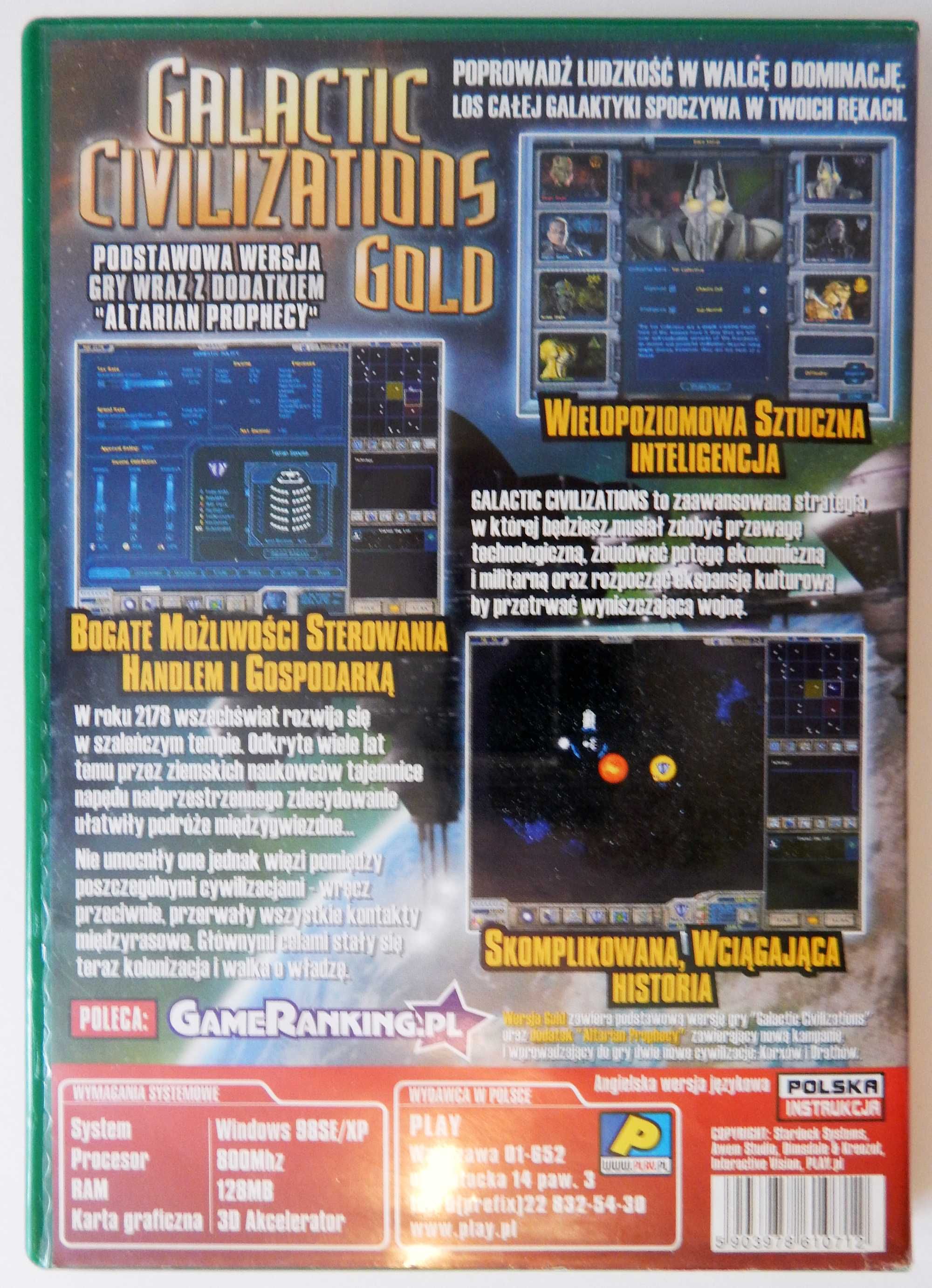 Galactic Civilization Gold + 3 retro gry