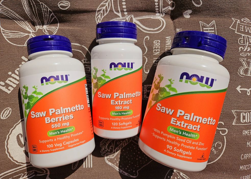 Now Foods saw palmetto сереноя со пальмето екстракт ягоди пальми