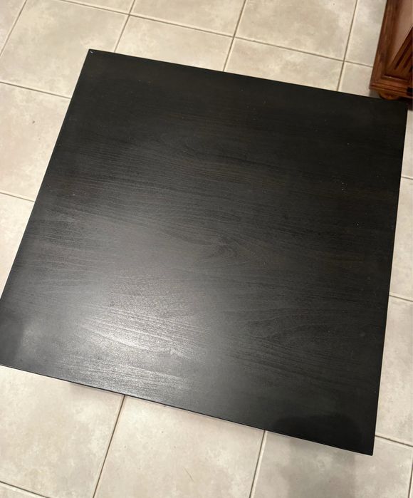 Mesa sala pequena preta madeira