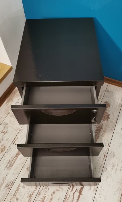 Metalowa szafka pod biurko kontenerek IKEA Erik
