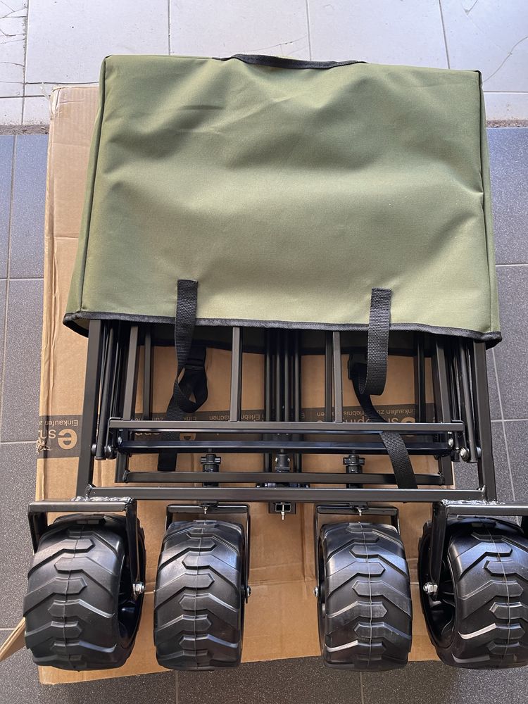 Wózek turystyczny plażowy kempingowy składany SOLIDNY KESSER DO 120KG