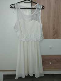 Шифонове біле плаття (розмір М)