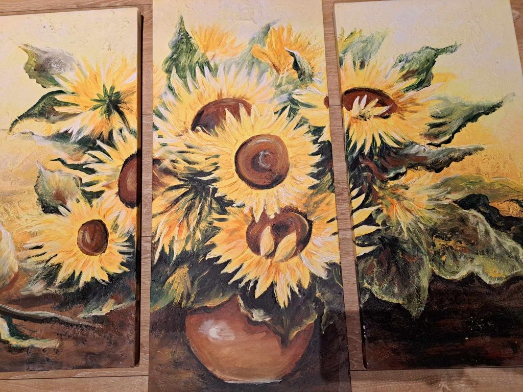 Obraz akryl na płótnie słoneczniki