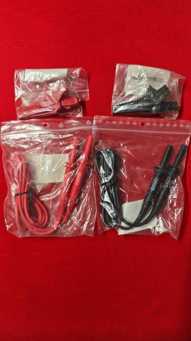 Przewody pomiarowe plus krokodylami sonel.