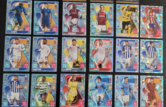 Topps Match Attax 2021-22 karty Crystal Parallel