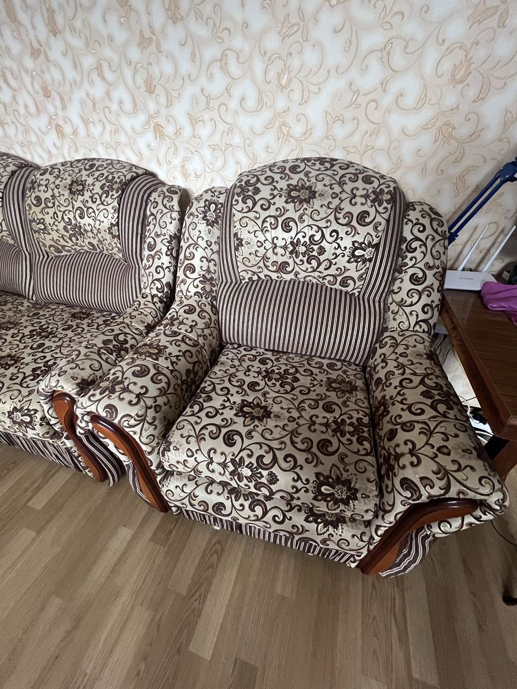 Мягкий кутовий диван + крісло (м'який куточок)