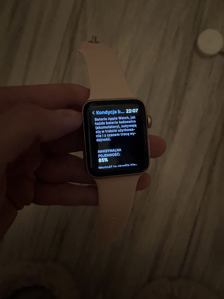 Apple watch różowy series 3 42 mm