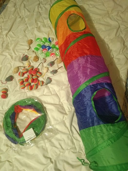 Игрушки для кота,туннель