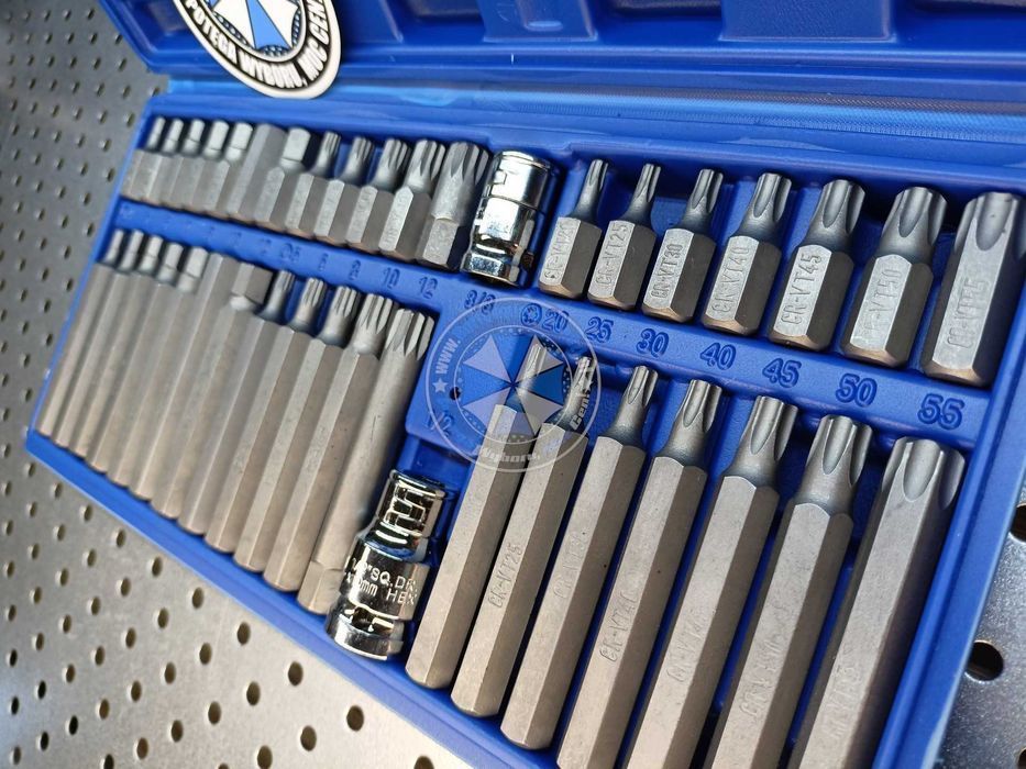Bity klucze torx, spline, imbus, zestaw 40-el. zestaw bitów Bity torx