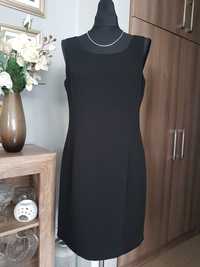 Jones New York Czarna prosta elegancka sukienka bez rękawów r. M L 38