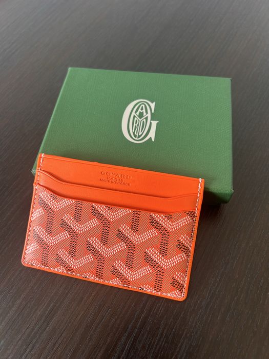 Goyard Carteira Card Holder porta cartoes laranja