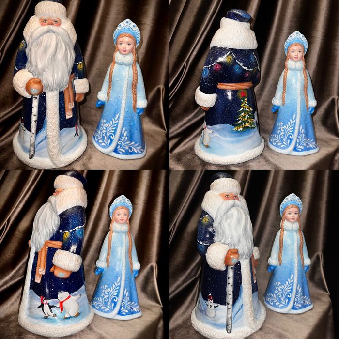 Дед мороз снегурочка ссср под елку елочные игрушки