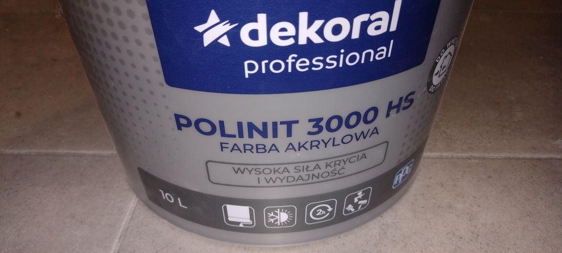 Farba Dekoral Polinit 3000 HS szary różowy